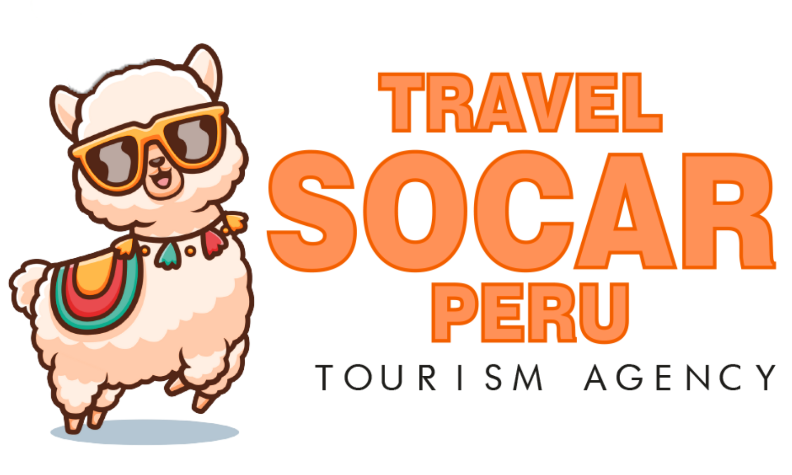 Travel Socar Perú — logo con llama y gafas de sol, agencia de turismo en Cusco