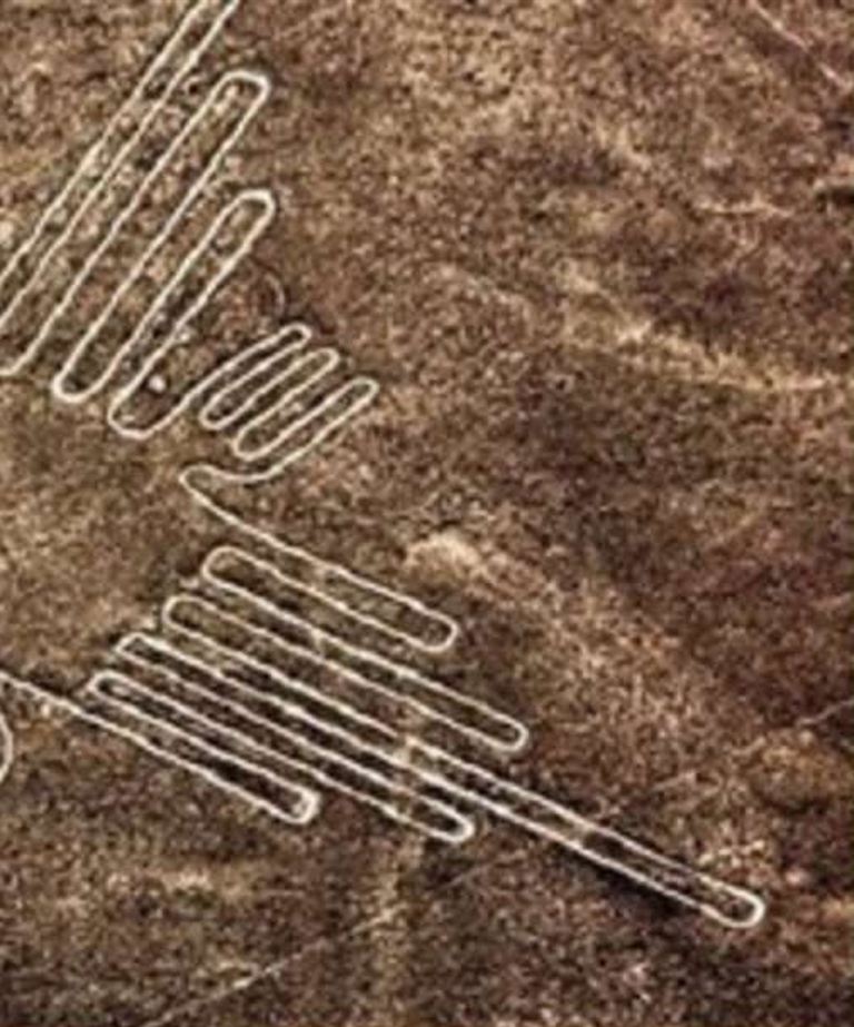 El Colibrí visto desde el aire en Nazca
